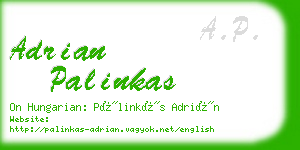 adrian palinkas business card